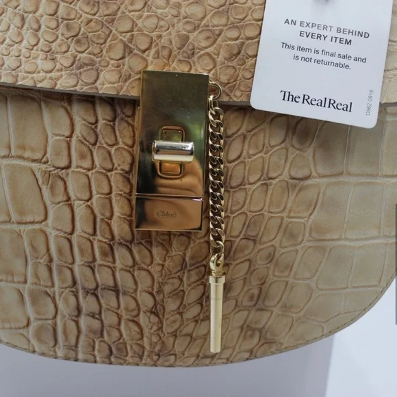 CHLOÉ Drew embossed crossbody bag - Picture 6 of 17